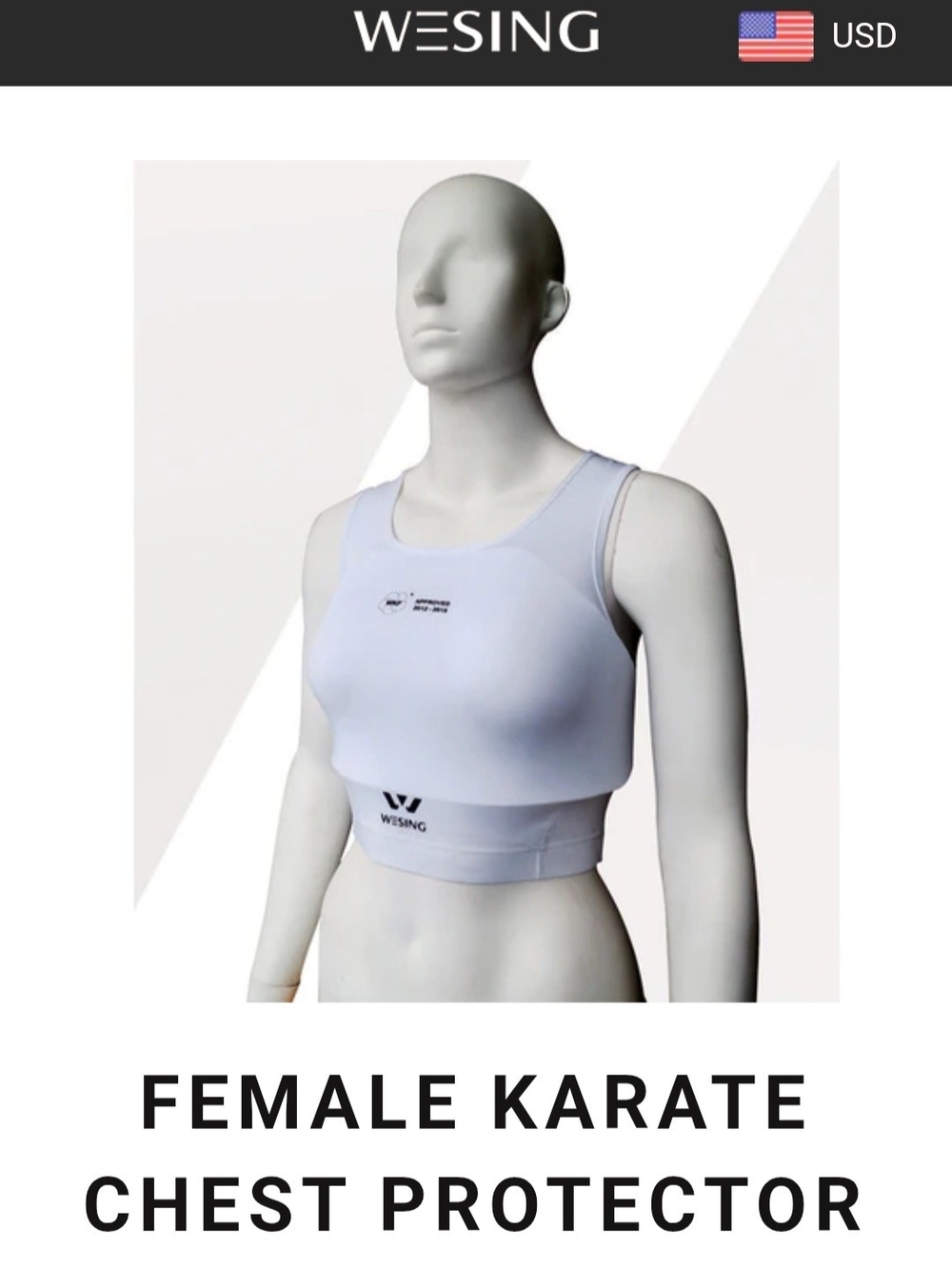 Women's White Protective Sports Crop Top - Picture 7 of 9